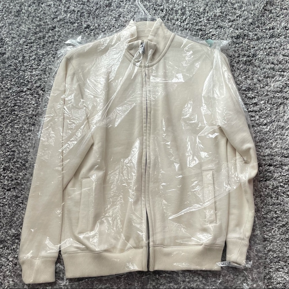 Cream Zip Up